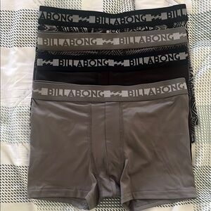 Billabong Boys Boxer Briefs 4pk - Gray and Black